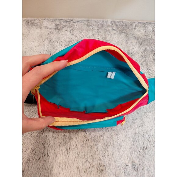 Vtg 80s Pacific Sport Fanny Pack Belt Bag Multicolor Colorblock Adjustable Strap - Picture 5 of 7